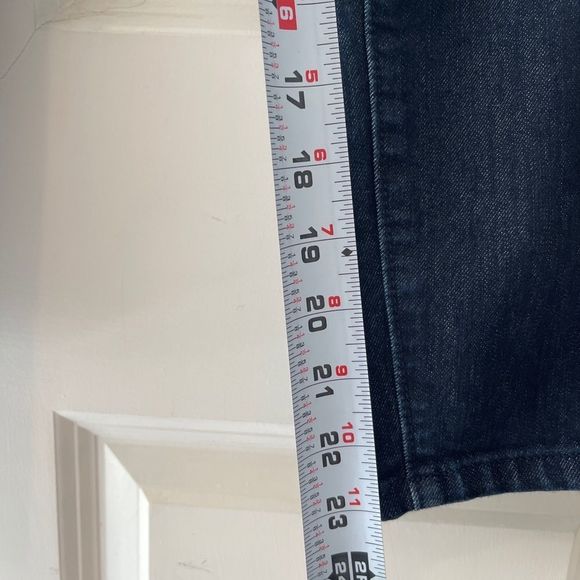 Ann Taylor LOFT Modern Crop Jeans Dark Blue Wash Denim Pants Women Waist Size 31 - Picture 6 of 12